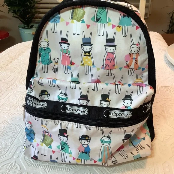 LeSportsac “VAUDEVILLE” Limited Edition Exclusive Fifi Lapin Small Backpack EUC - Picture 3 of 12
